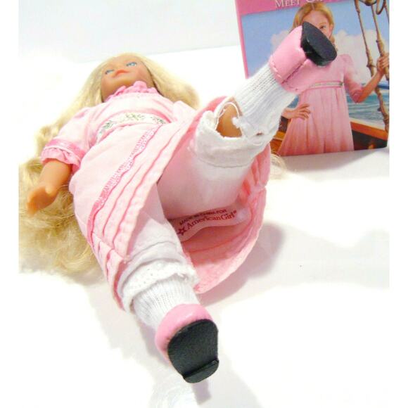 American Girl MINI CAROLINE DOLL 6.5" Cloth Body Meet Outfit + Mini Book & Box - Picture 3 of 6